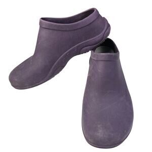 Bogs Stewart Rubber Clogs Women's Measured 7-7.5 Plum Purple Garden Comfort Shoe
